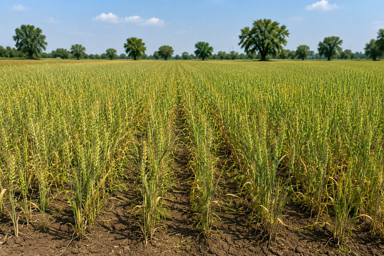 Before KAD crop field